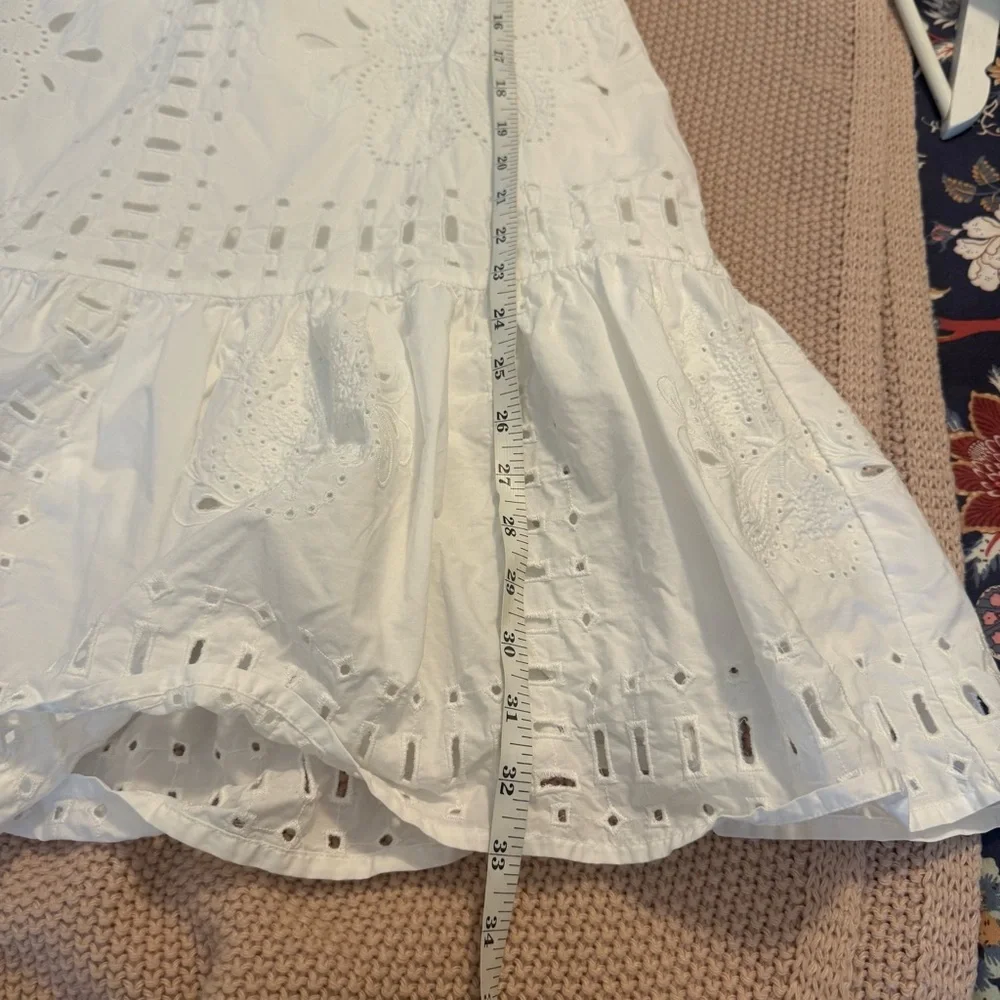 Rails Saylor Eyelet Dress in White * Missing Belt* size Small - Picture 13 of 14